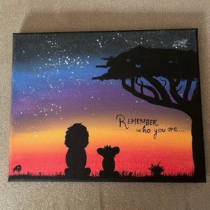 Disney Lion King canvas painting 8x10